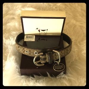 Coach dog collar